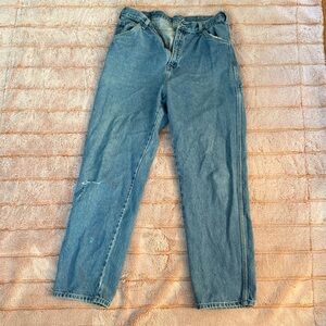 Dickies Blue Straight Leg Jeans Relaxed Fit